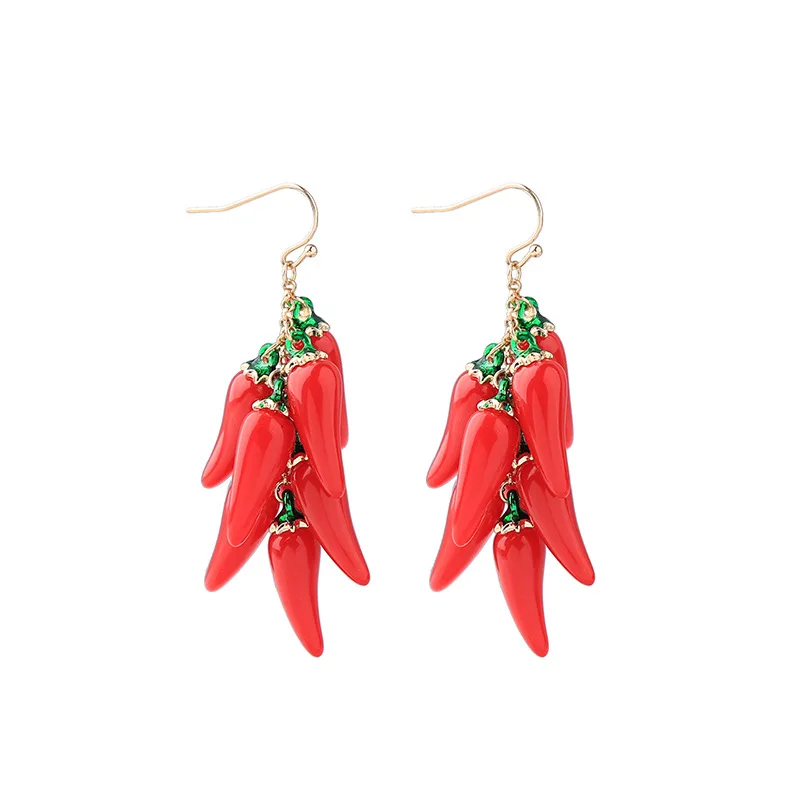 Новое поступление модные женские сережки с подвесками милые забавные красные