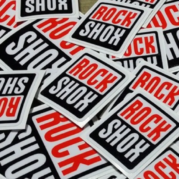 2 фотографии ROCKSHOX бренд 50*43 мм наклейки на велосипедную раму велосипедные наклейки декоративные наклейки на велосипед наклейки