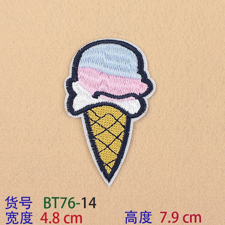 1 шт. одежда нашивки Железный на одежде наклейки вышивка нашивка в форме конфеты