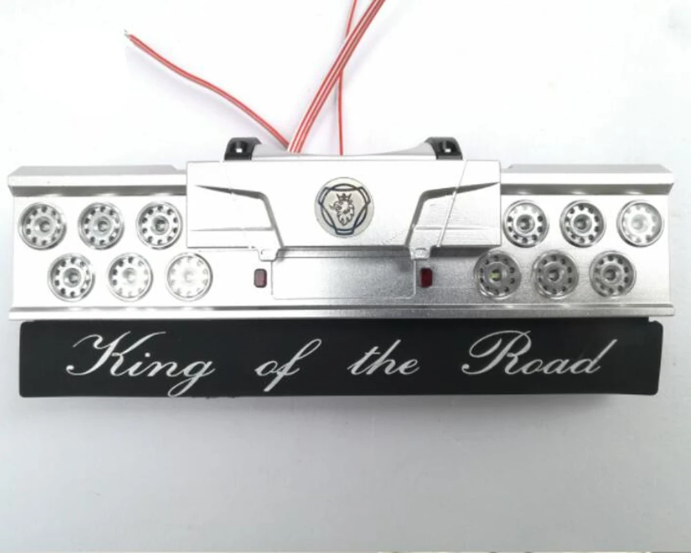 

Rc Car Angel Eyes LED Lamp Metal Tail Lights For Tamiya Truck 1/14 Scale Remote Control Toys SCANIA R620 56323 6X4 Tractor Parts