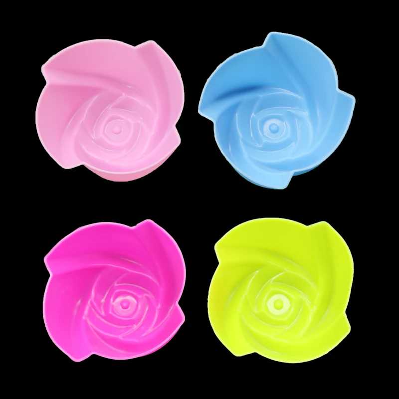 4 шт формовочные силиконовые чашки для выпечки круглая чашка торта украшение