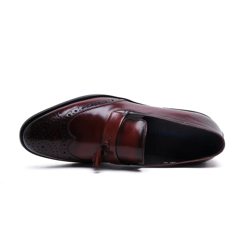 Туфли мужские в британском стиле Повседневная дышащая деловая обувь с бахромой