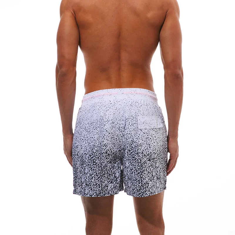 Брендовые мужские Пляжные шорты 2018 Летний принт быстро сохнут плавки для пляжа