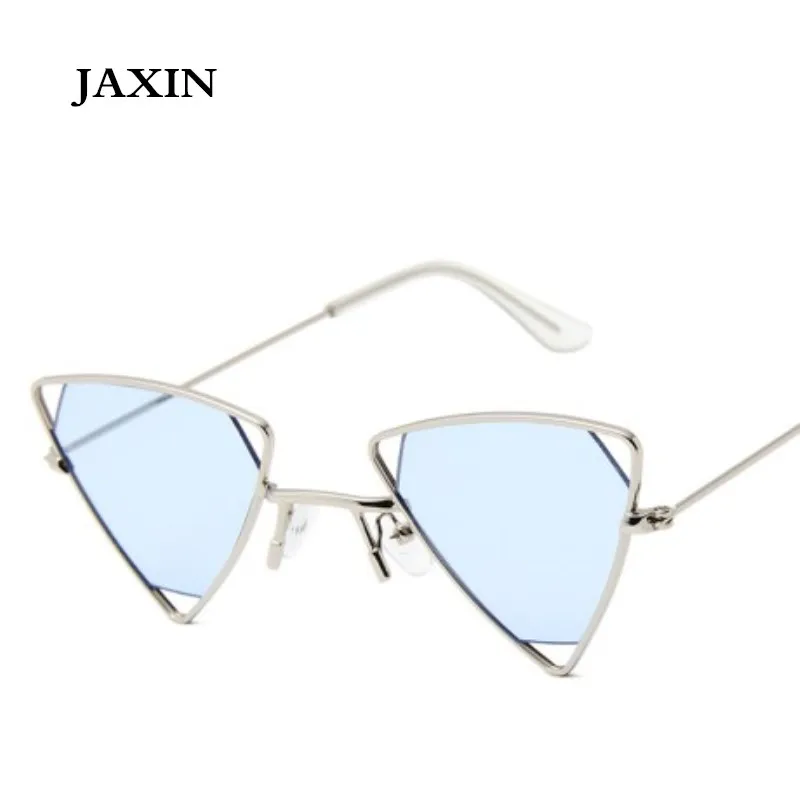 

LAXIN okulary Retro triangle hollow Sunglasses Women Europe UUA fashion personality Sun Glasses Ms brand design goggles UV400
