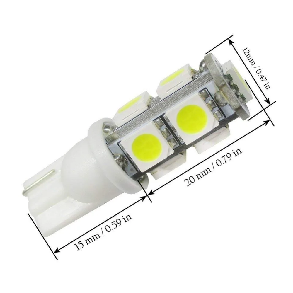 4 шт. светодиодсветодиодный лампы T10 W5W 194 921 9 SMD 9SMD 912 для автомобильных домов на