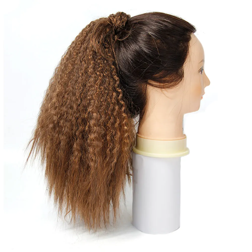 YXCHERISHAIR 1" 150 г чёрный; коричневый хвостики длинные странный прямо Обёрточная бумага вокруг синтетической магические хвостики парики расширения