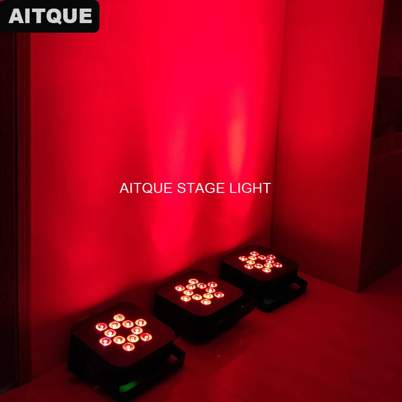(20 огни/случае) dj light Дискотека фонари светодиодные par УФ 12x18 Вт беспроводной led