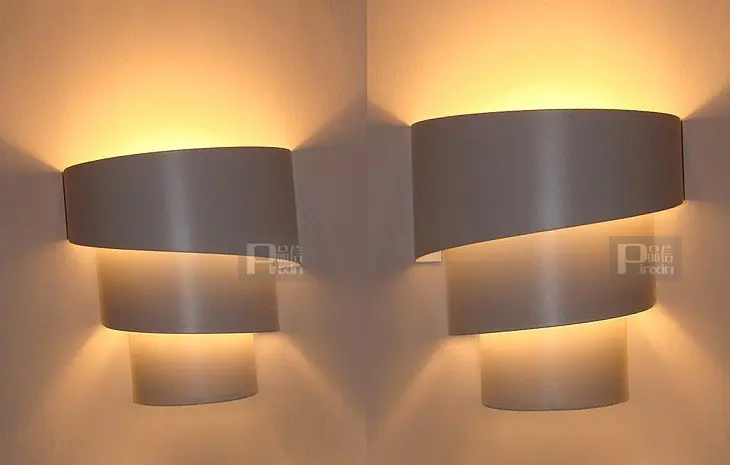 Светодиодная лампа E27 настенный светильник белый красный цвет Настенные