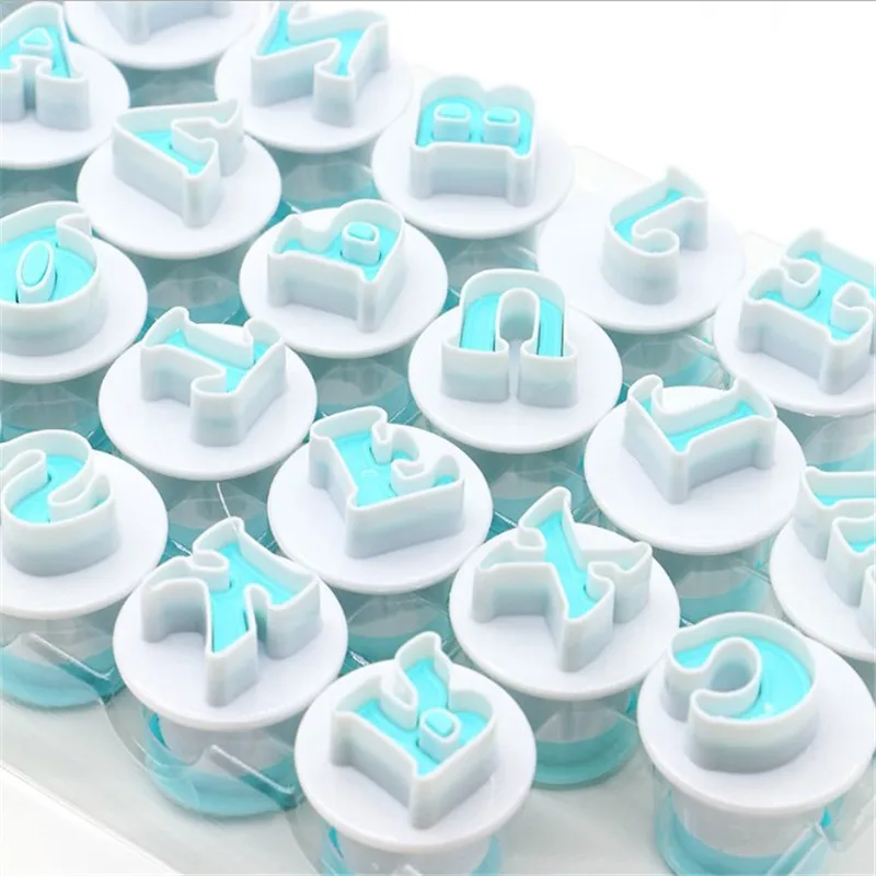 

TTLIFE 10/26pcs Lowercase Alphabet Cookie Cutter Capital Letters Plastic Baking Moulds Fondant Cake Mold Dessert Decorating Tool
