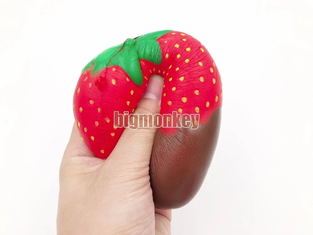 Новый 11 см 1 шт. Jumbo шоколадный Джем клубника Squeeze Мягкие Kawaii Милые ремни медленно