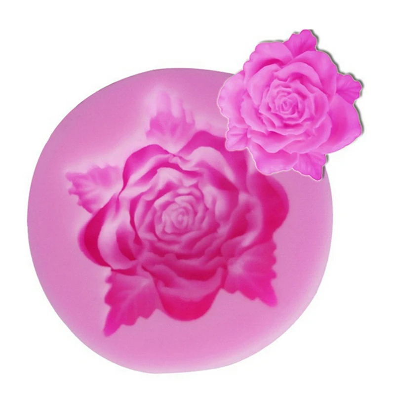 Силиконовые розового формы для выпечки силиконовая в форме розы пресс форма
