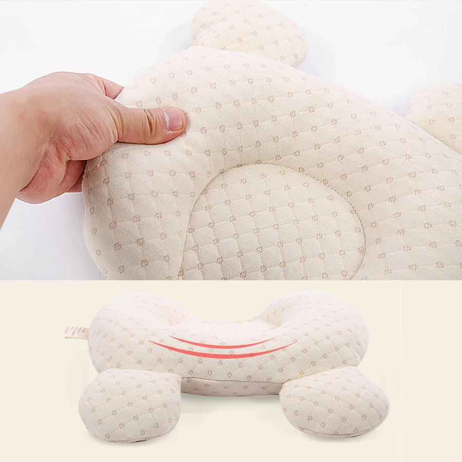 Латексная детская подушка с защитой от плоскости для новорожденных головы