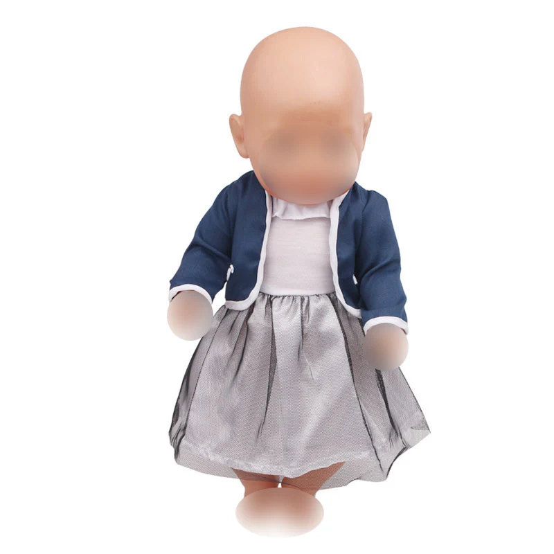 

Doll clothes fashion suit dress fit 43 cm baby dolls and 18 inch Girl dolls clothing accessories f361