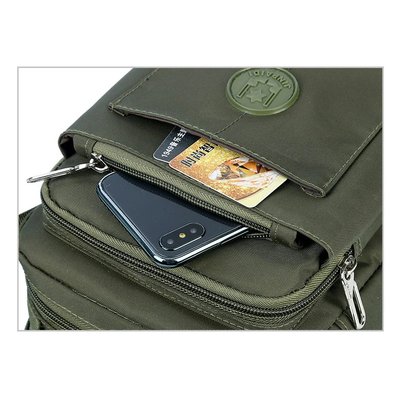 Сумки через плечо повседневные мужские Сумка тканевая несколько карманов на