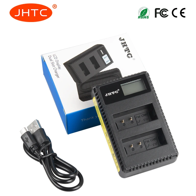 JHTC Lp e10 LP-E10 зарядное устройство LC-E10C для камеры Canon LPE10 E10 KISS X50 EOS 1100D 1200D 1300D lpe10 |