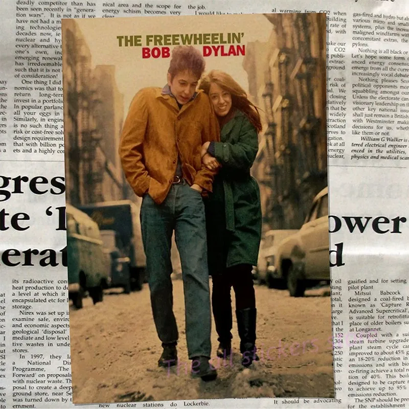 Постер Боба Дилана. Крафт бумага декоративная живопись плакаты народным поэтом