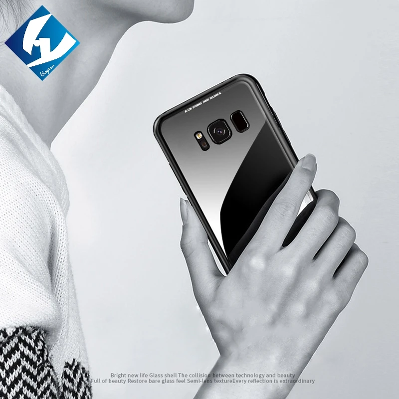 Встроенный Магнитный чехол для samsung Galaxy S9 s9 + прозрачное закаленное стеклянный