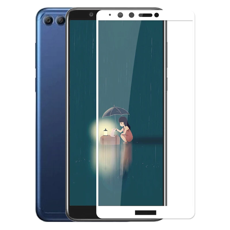 Жесткая Защитная стеклянная пленка для Huawei Y9 2018/Enjoy 8 Plus полное покрытие тонкий