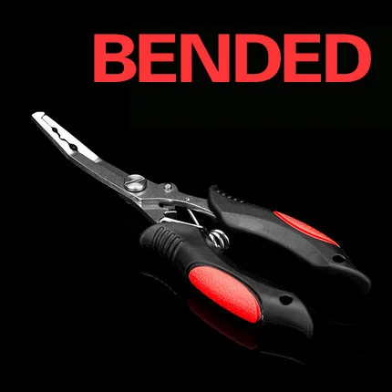 red-blended 16 см многофункциональные рыболовные плоскогубцы из нержавеющей стали лески резаки снасти инструменты для резки рыбы щипцы ножницы аксессуары - Color: red-blended