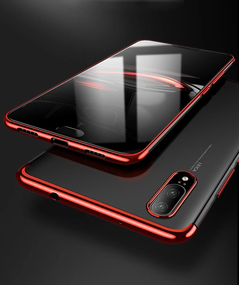 Роскошный мягкий чехол с Покрытием s для huawei Honor 9X Pro 8A 8C 8X Lite Nova4 3i P30 P20 Pro Lite чехол прозрачный чехол Бампер Conque