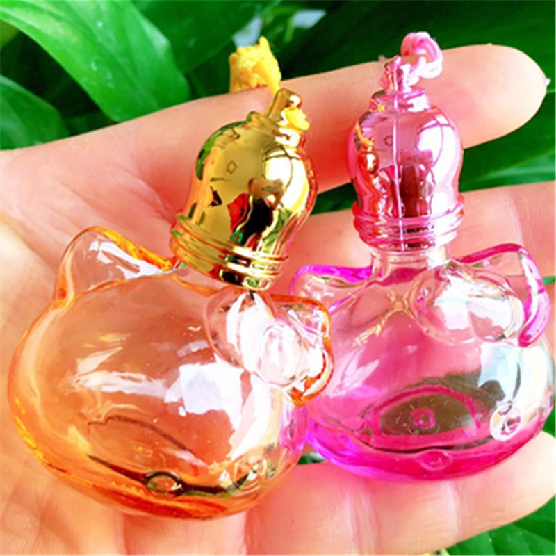 10ML New Cat Color Glass Roll On Perfume Bottle with Tassel Cap 100pcs/lot