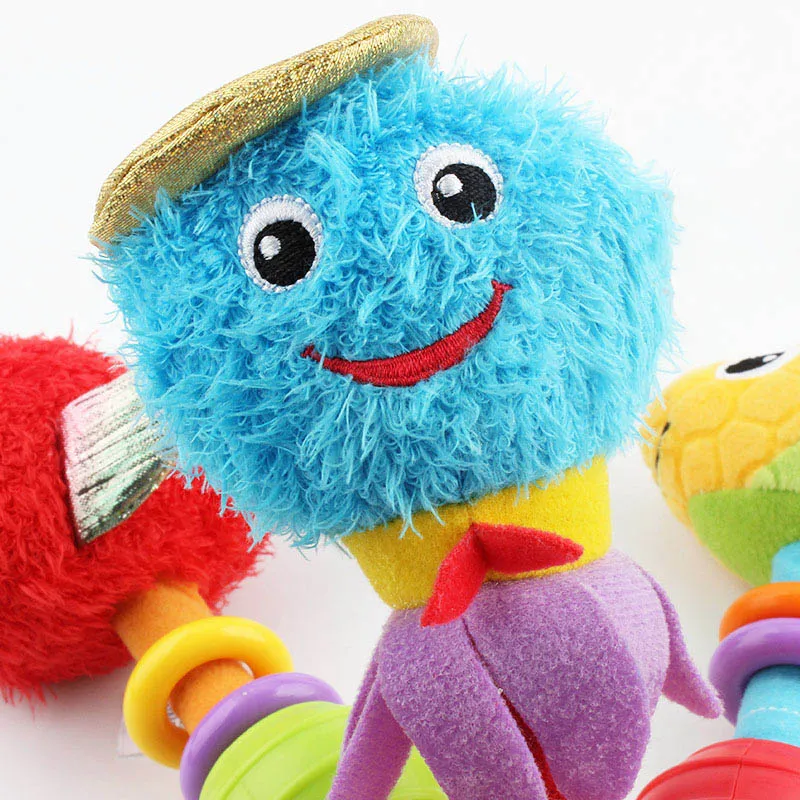 2019 Детская плюшевая погремушка игрушки-колокольчики Детские Мультяшные