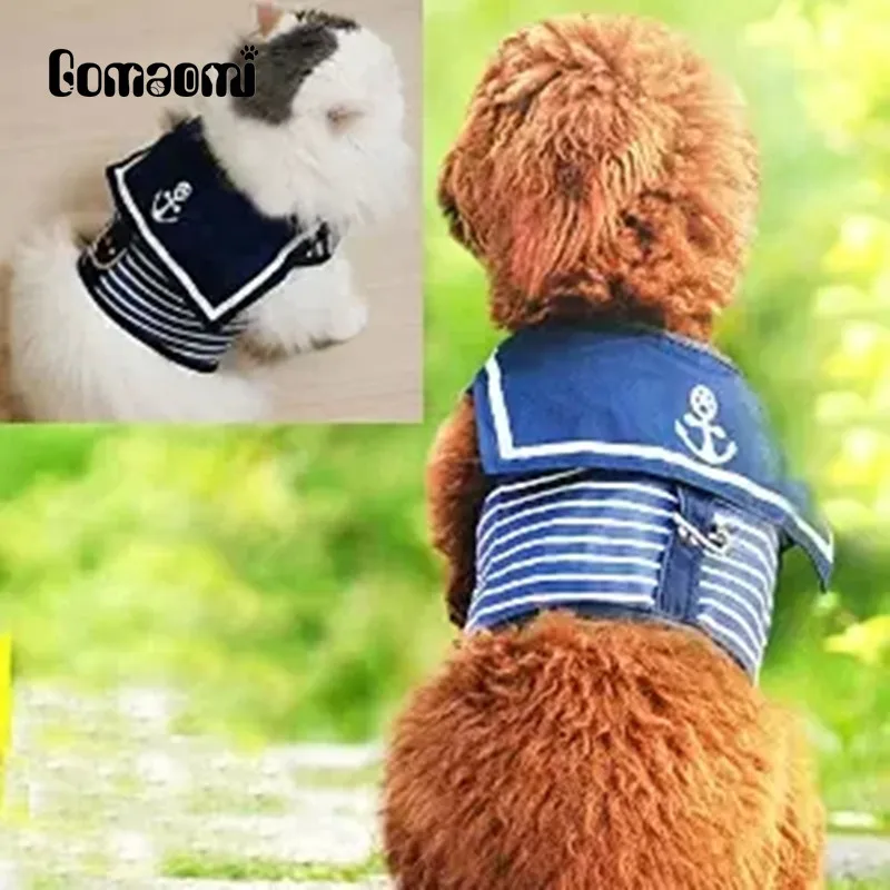 Регулируемый ошейник Gomaomi в морском стиле для собак и кошек летняя одежда | Дом