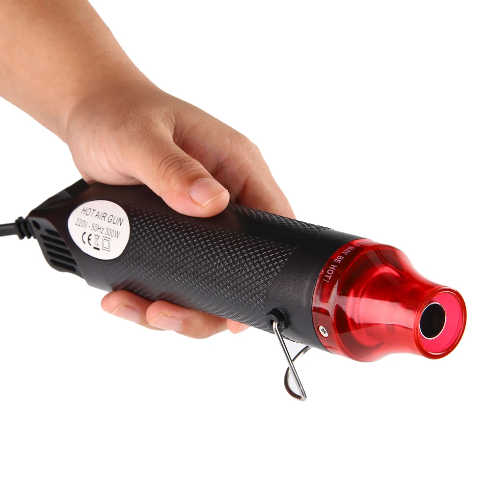 GT DIY с использованием промышленный фен 110/220 В мощность макс инструмент Портативный Цифровой Пистолет горячего воздуха мини с сиденьем термоусадочный пластик DIY инструмент