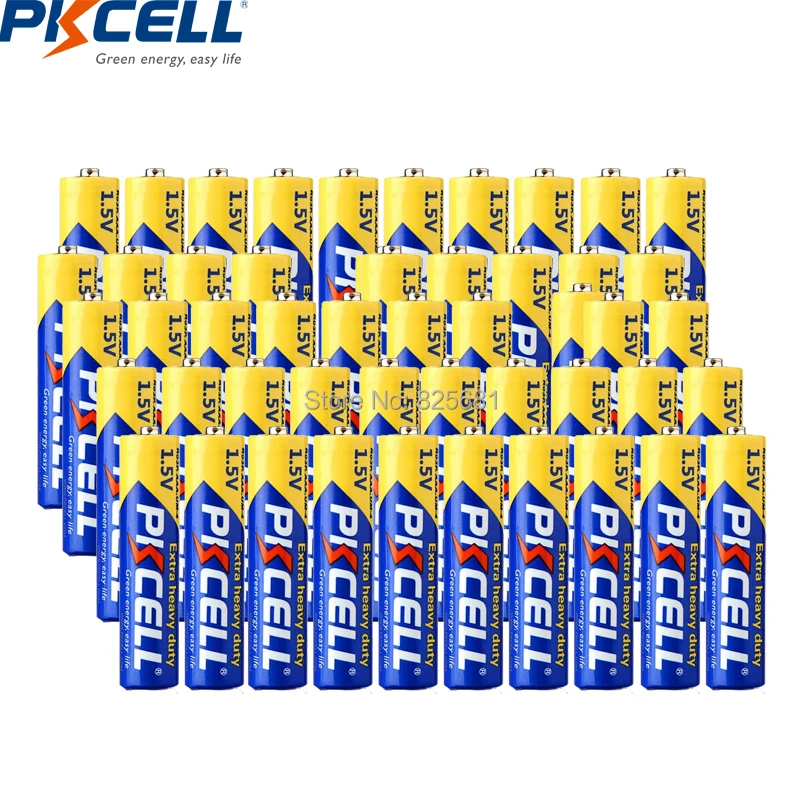 

100 упаковка , комбинированный аккумулятор PKCELL 1,5 V 50pc ( AA R6P + AAA R03P ), основной аккумулятор из углеродистого цинка