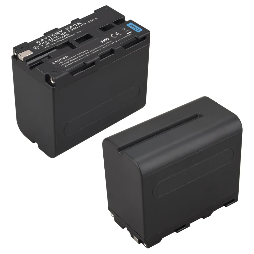 2 шт реальная емкость 7800 мАч NP-F970 NP-F960 NP F970 NP F960 батарея для цифровой камеры+ USB зарядное устройство для sony NP-F960 NP-F970 батарея