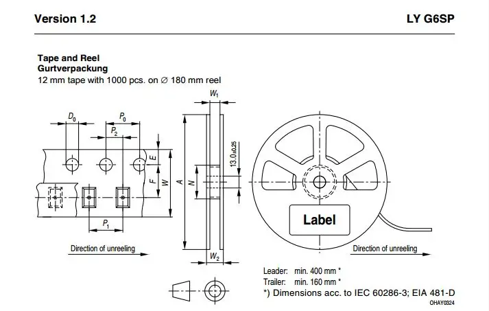 100 шт. X LYG6SP LY G6SP 3528 SMD светодиодный желтый LYG6SP PLCC6 0,5 Вт Мощность 3528 шестифутовый желтый автомобиль