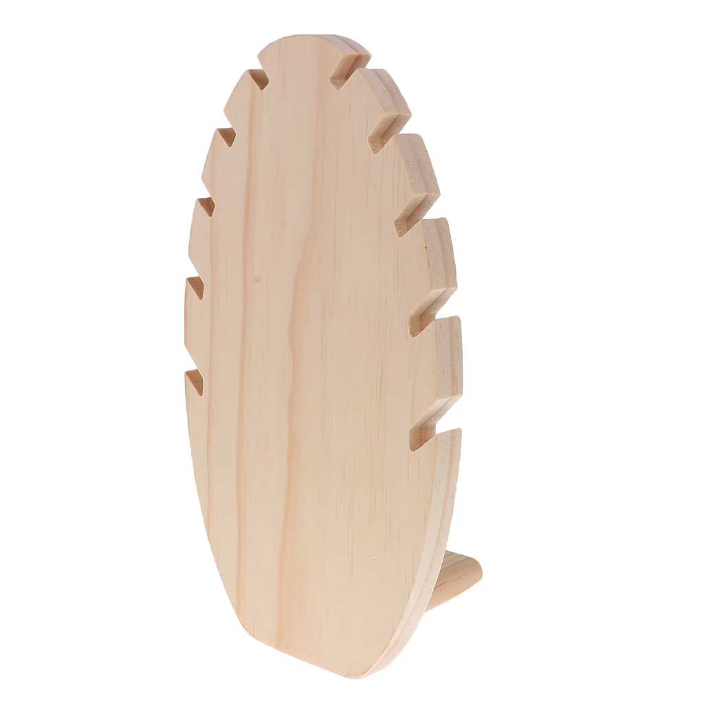 2 шт. деревянные держатели для ювелирных изделий в форме листьев|Упаковка и