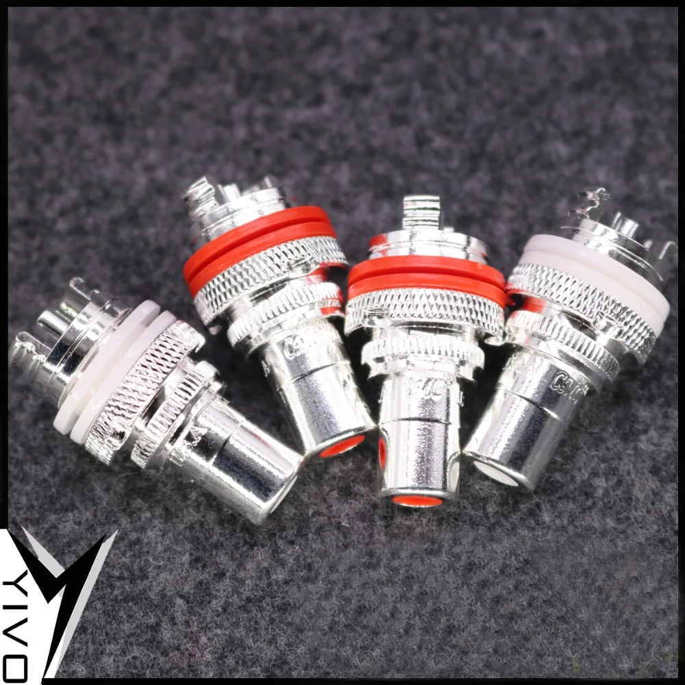 8 шт. YIVO Hi-end HIFI XSSH латунь медь родий посеребренный гнездовой RCA разъем мм