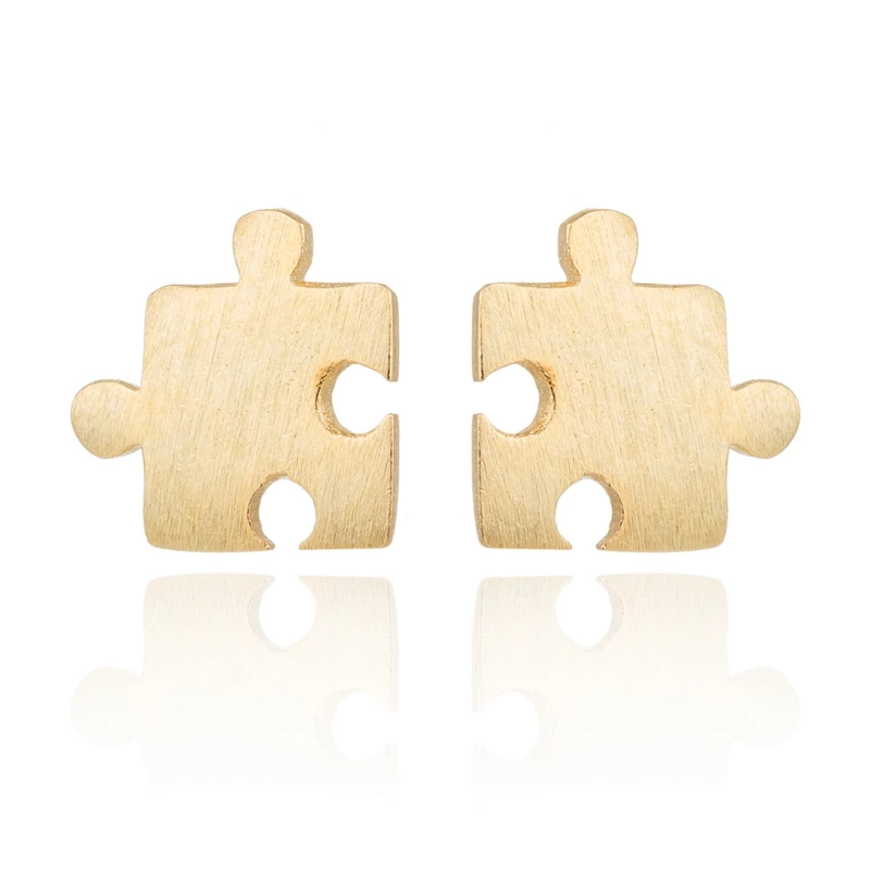 Yiustar Для женщин Модные украшения мини-головоломки уха шпильки милые узник Милый