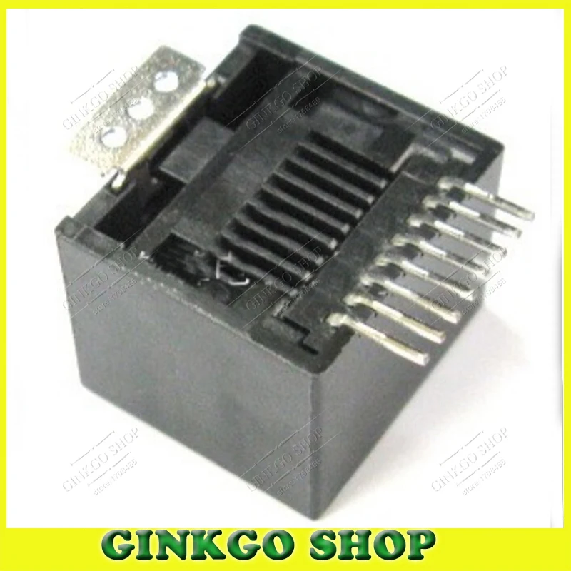 100 шт./лот RJ45 порт LAN интерфейс Jack интернет разъем SMT вертикальный 180