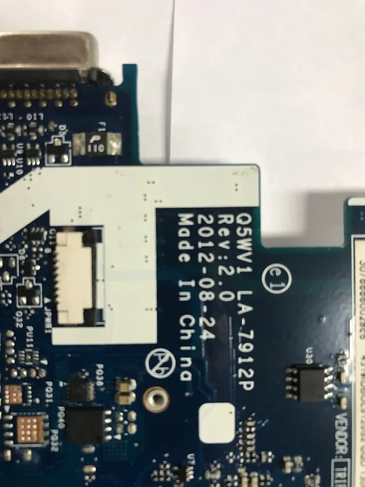 LA-7912P материнская плата для ACER NE56R V3-571 E1-531 NV56R ноутбука Q5WTC Q5WVH Q5WV1 E1-571G HM77 тест |
