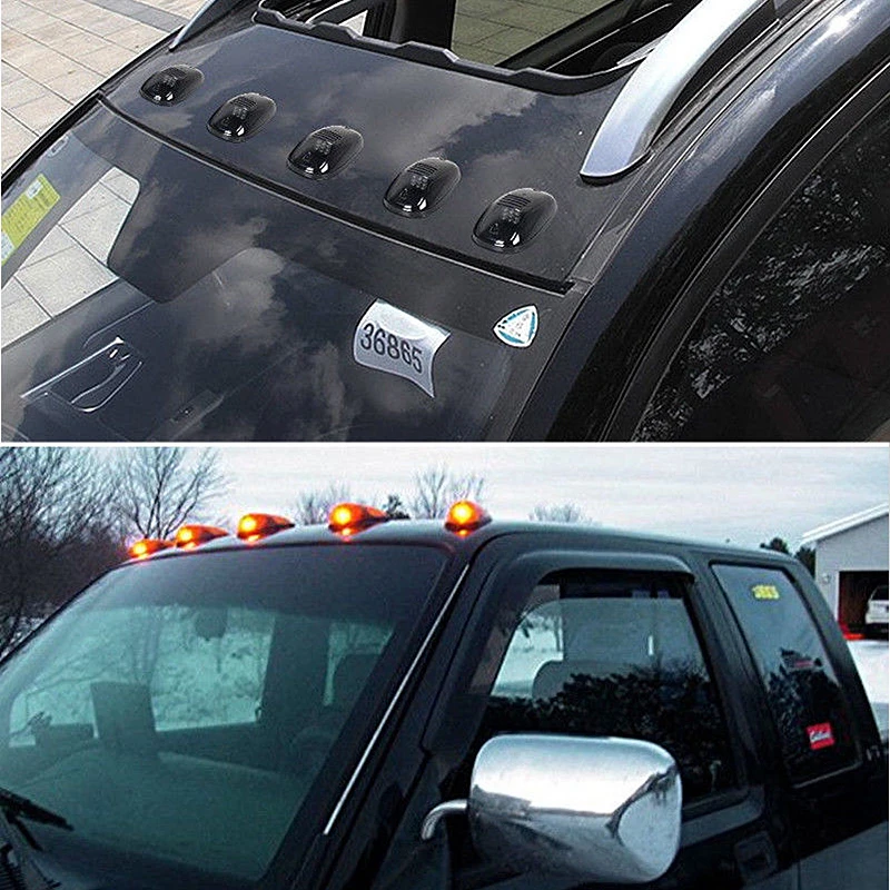 5 шт. для 2003- Dodge Ram 2500 3500 дымчатые линзы 3000K желтый светодиодный маркер на крыше кабины ходовые огни