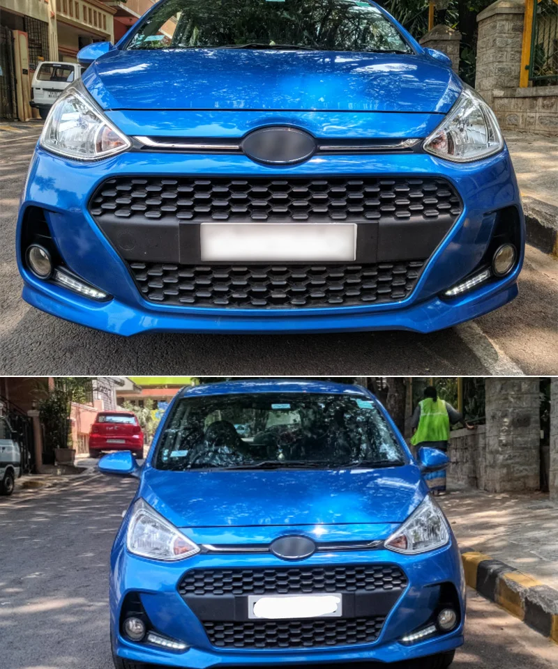 Для hyundai Grand I10 желтое реле сигнала поворота Водонепроницаемый ABS автомобиль DRL 12 В светодиодный дневной свет дневного света