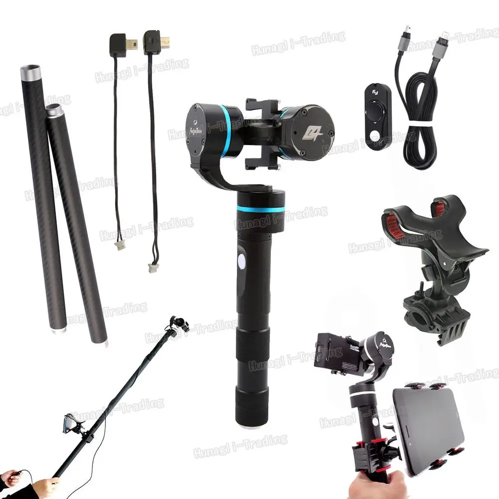 Feiyu FY-G4 3-Axis Blue Handheld Gimbal Steady Stabilizer For GoPro Hero 4 3 3+ | Электроника
