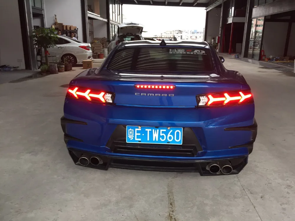 OUMIAO автомобильный Стайлинг для Chevrolet Camaro задние фонари светодиодный задний фонарь светодиодный DRL+ тормоз+ Парк+ сигнальный стоп-сигнал