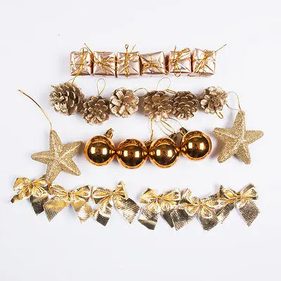 Новое рождественское блестящее украшение оформление елки Золотое фиолетовое