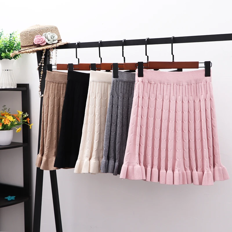 Женская плиссированная мини-юбка Young Gee Элегантная трикотажная юбка с эластичным