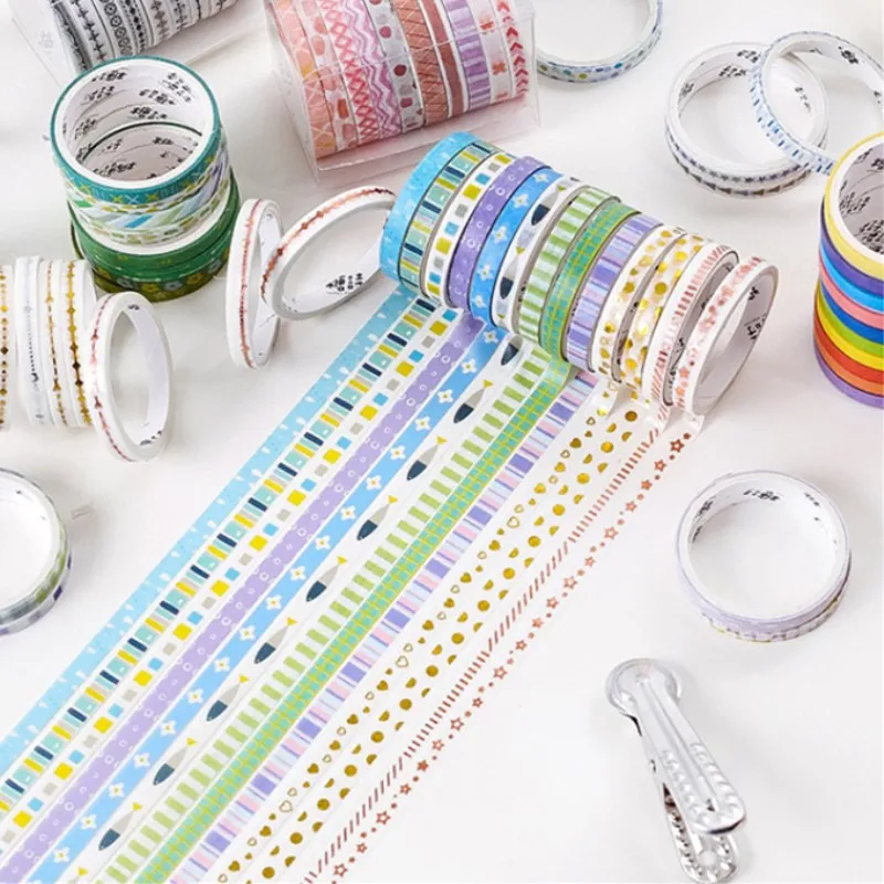 10 шт./кор. милый черный лента Washi Бумага DIY планировщик изоляционная лента клейкая наклейки с лентами Декоративные Канцелярские Ленты