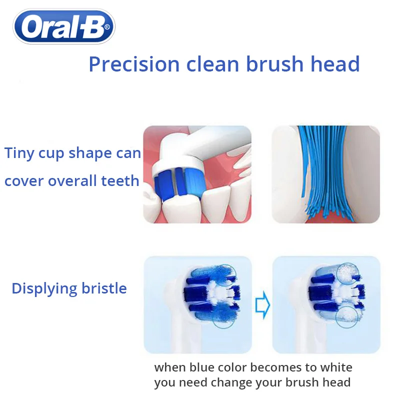 Оригинальная электрическая зубная щетка Oral B портативная с питанием от Baterry