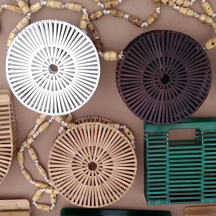 2019 дизайнерские женские сумки тоут с верхней ручкой бамбука|Коробка для