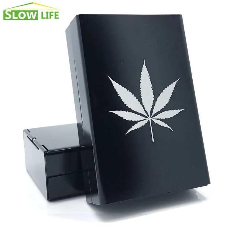 Лазерная гравировка листа 20 чехол для сигарет Новинка металлическая коробка