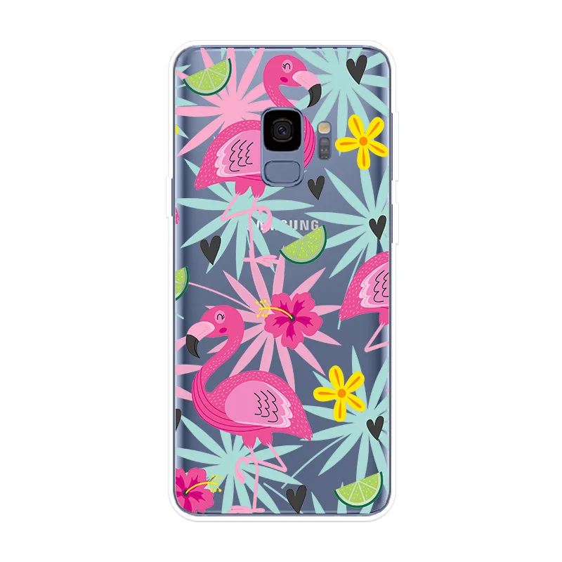 Чехол для телефона Samsung Galaxy S8 S9 S10 Plus S10e S7 S6 Edge S5 чехол с рисунком фламинго Note 8 9 |