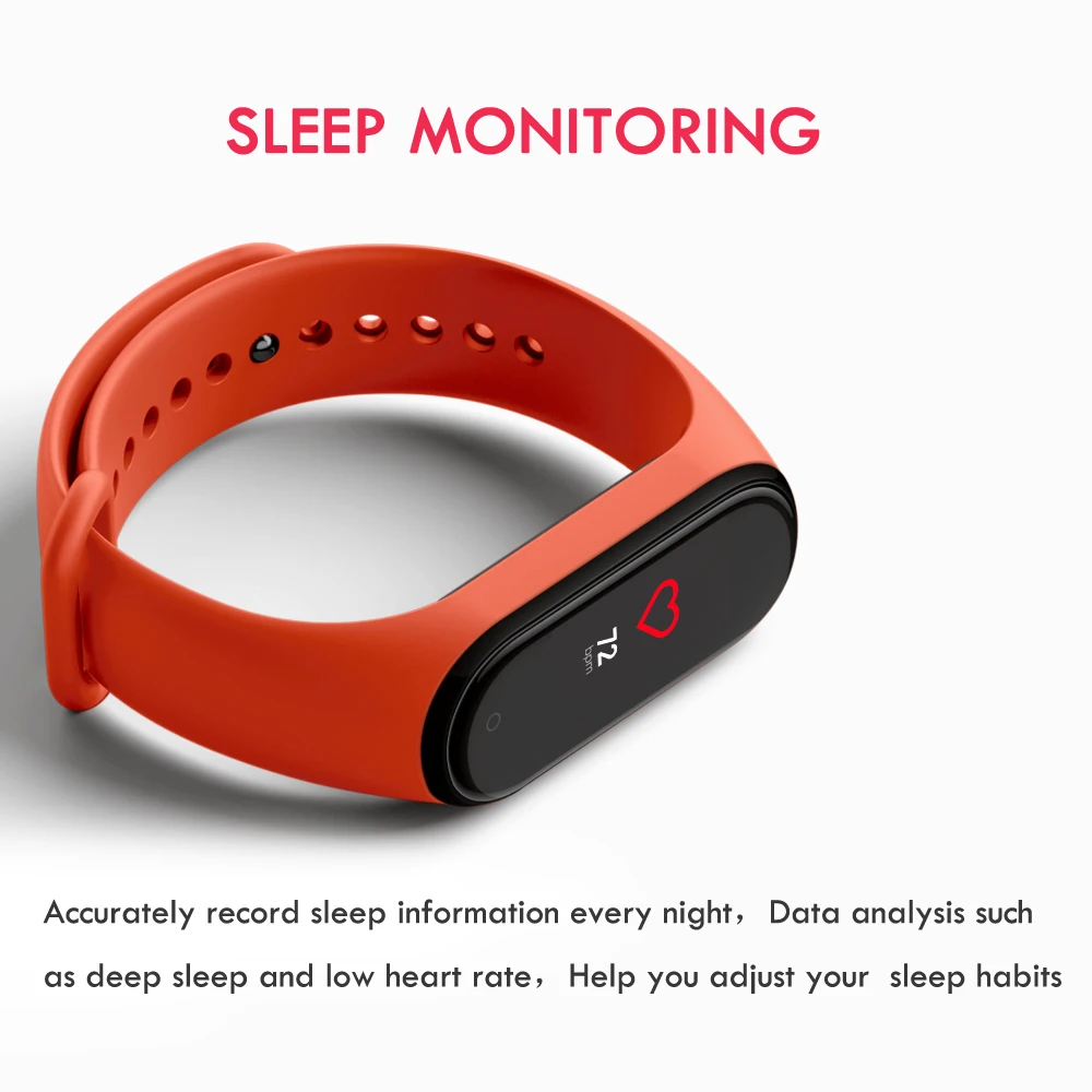 Оригинальный Смарт трекер Xiaomi Mi Band 4 водонепроницаемый Сенсорный экран OLED 5ATM PK