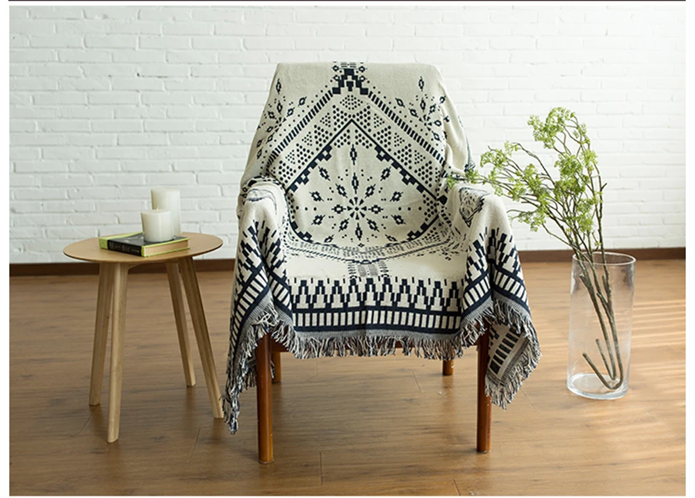 ESSIE HOME темно синяя белая искусственная кожа для дивана гостиной спальни коврик