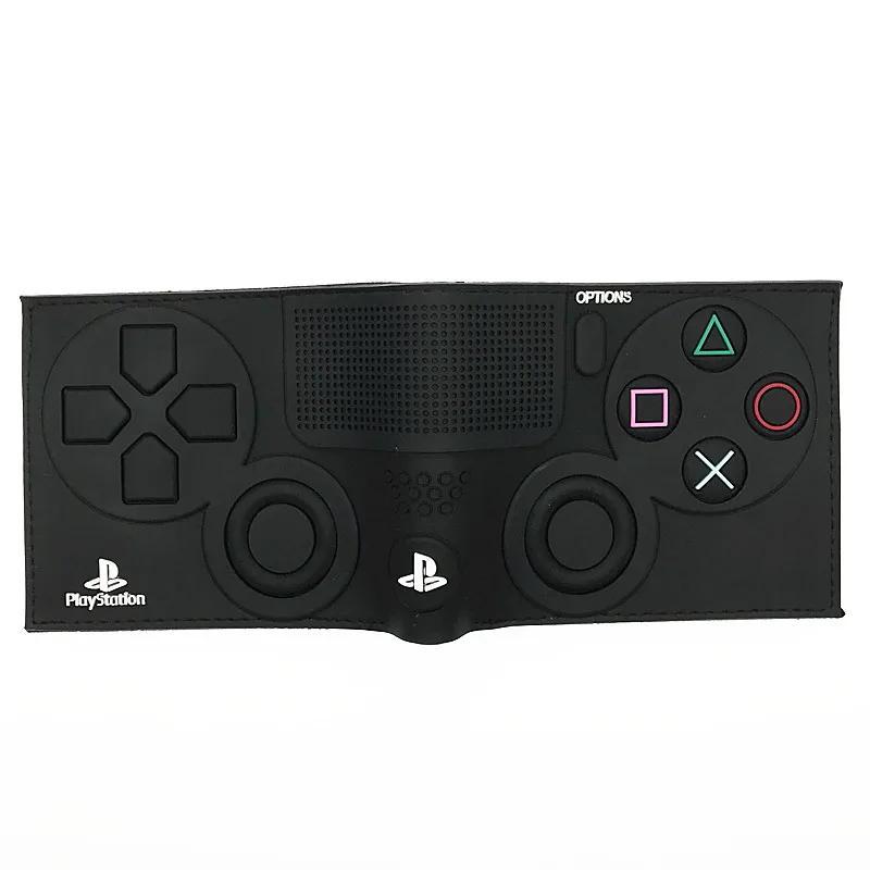 Игровой playstation 4 кошелек с карманом для монет ID держатель для карт 3D сенсорный ПВХ короткий кошелек для молодых portefeuille homme& femme - Цвет: MW06151